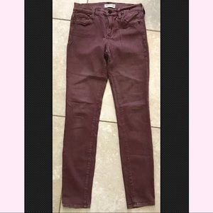 Madewell High Riser Skinny Jean Size 25 Purple